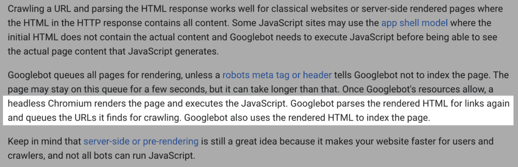 Как Google обычно обрабатывает Javascript