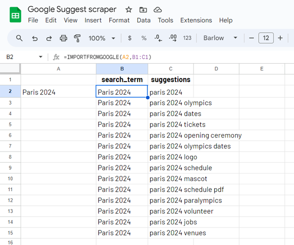 Google Suggest Scraper - парсинг подсказок Google