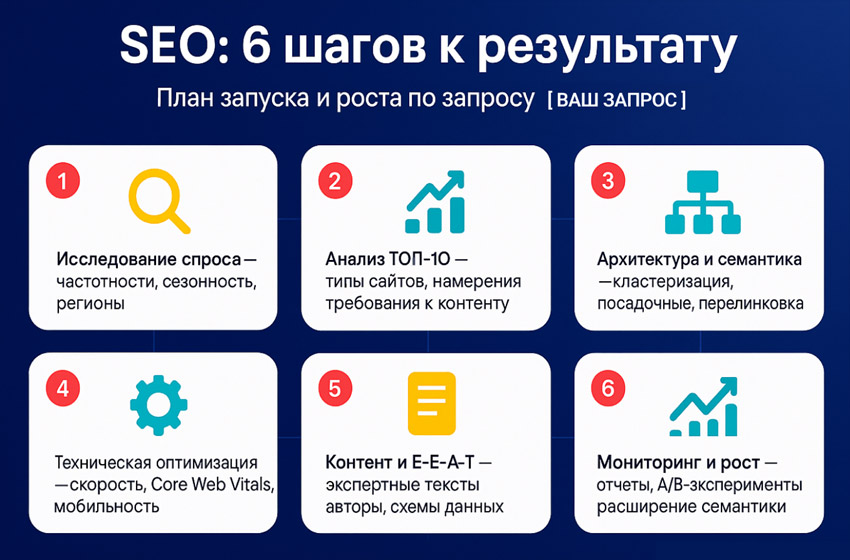 6 шагов к результату сайта в ТОП-100