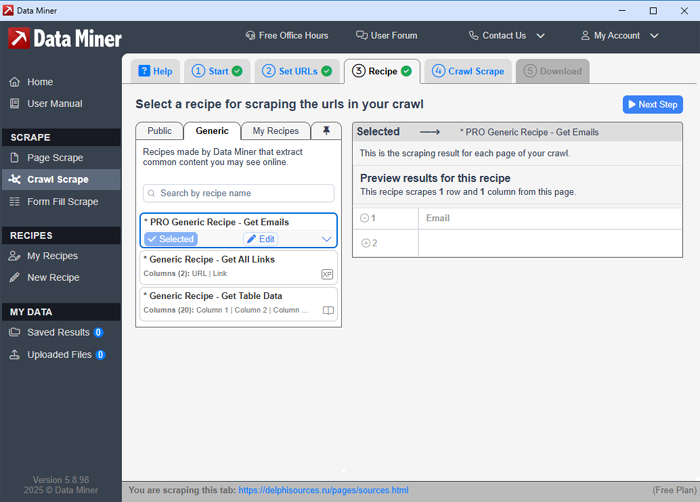 Браузерное расширение для SEO, Data Scraper - Easy Web Scraping
